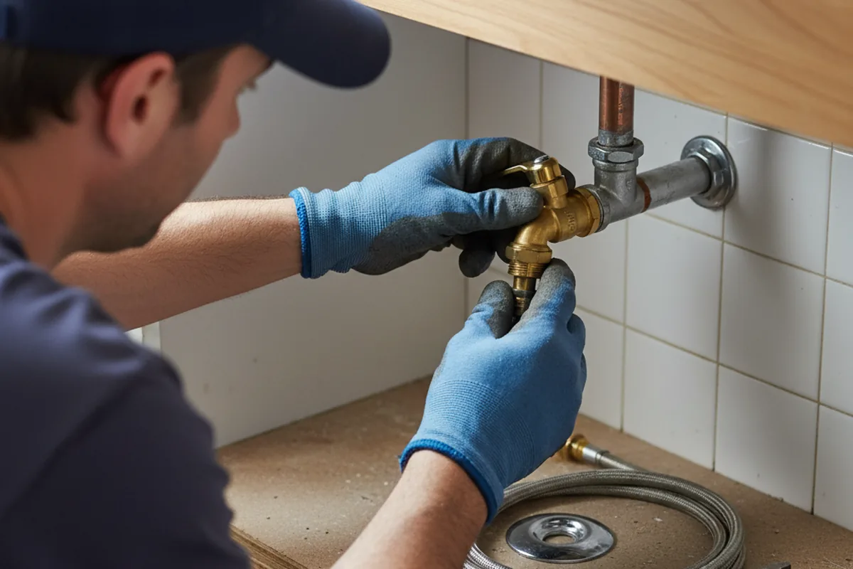 Shutoff valve and fitting work during Emergency Plumbing in Cascade
